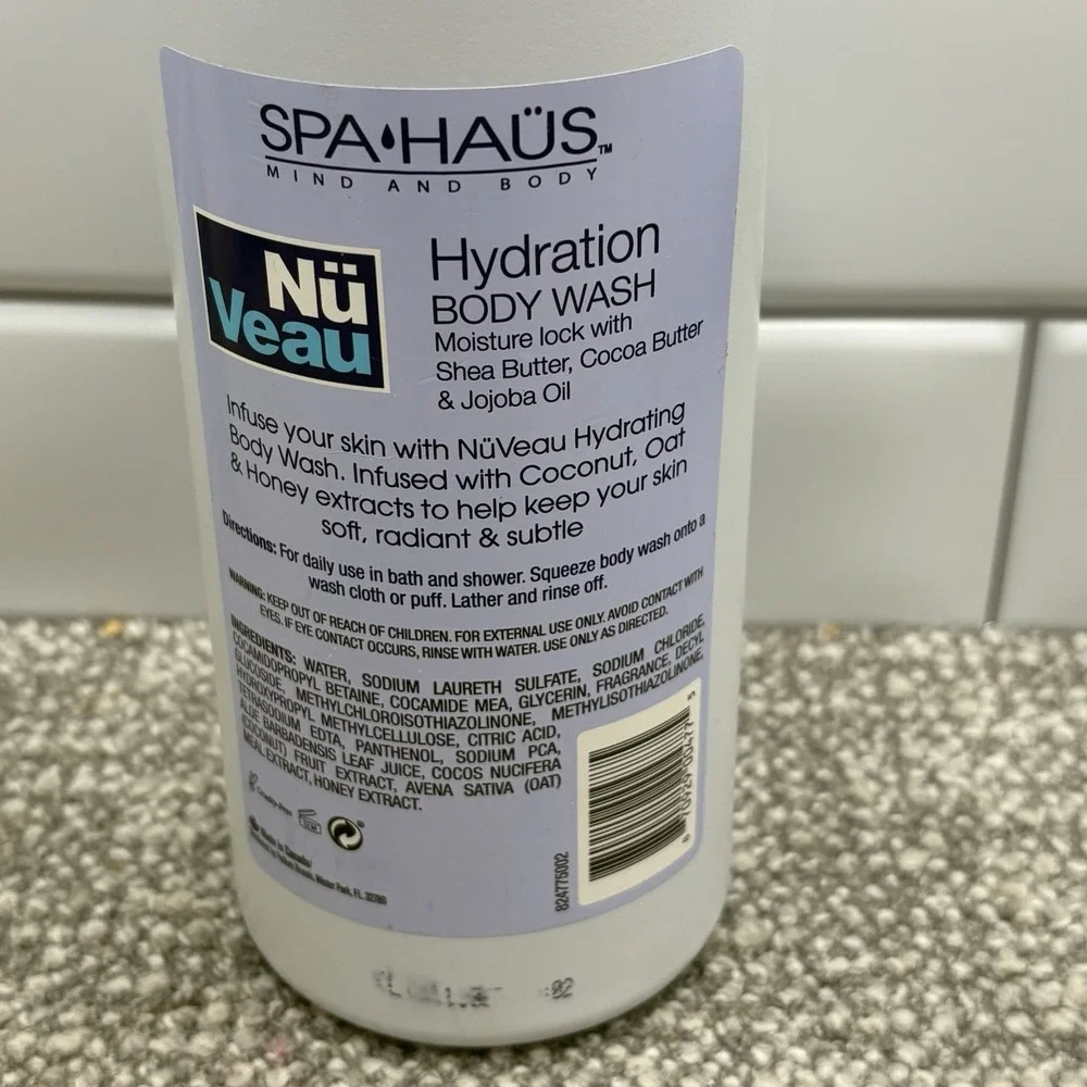 Spa Haus Nu Veau Hydration Body Wash 32 oz. Bottle‎ New